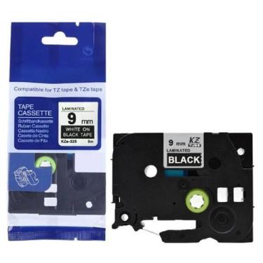 Imagem de Fita Compatível Brother Tze-324 Preta Letra Dourada 9Mm - Geral
