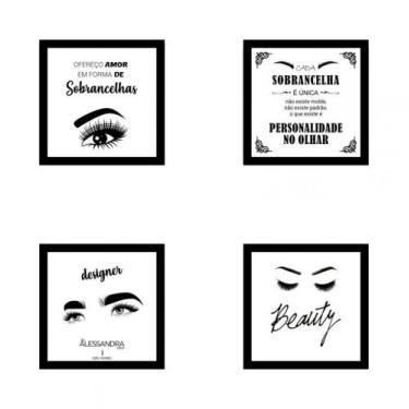 Imagem de Kit Quadros Decorativos Em Mdf Designer De Sobrancelhas 29 - New Decor