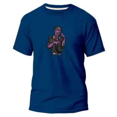 Imagem de  Camiseta Basica Algodão Premium Estampa Digital Zombie Roxo - Pavesi,