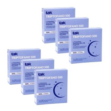 Imagem de Suplemento Tak Triptofano 500mg 180 Comprimidos Kit 6 Caixas