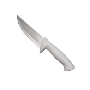 Imagem de Faca Inox Cabo Branco 28cm Carne Churrasco 6" High Quality - FX