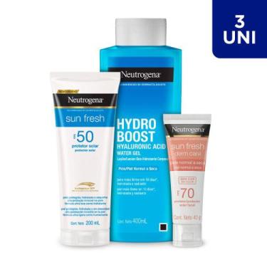 Imagem de Kit Proteção Solar e Hidratação Corporal Sem Cor para Pele Seca - Neut