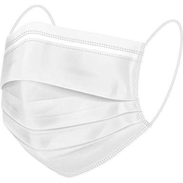 Imagem de Máscara Descartável Tripla Branca Pacote C/900 Unid Brasmo, Branco