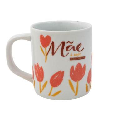Imagem de Caneca para Café ou Chá com Coador Amor Perfeito de Mãe - Dela Home