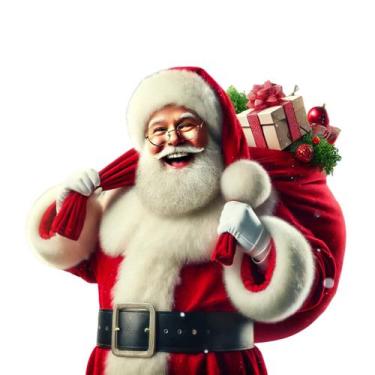 Imagem de 3 sacos vermelho do papai noel para presentes ou diversas utilidades 9
