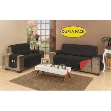 Imagem de Capa protetor de sofa retratil 2/3 lugares king dupla face - RIOS ENXO