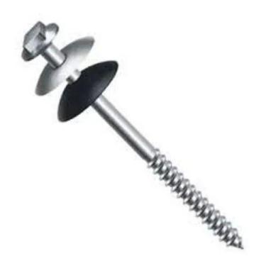 Imagem de Parafuso para telha telheiro com vedação e arruela 5/16 x 110mm - NACI