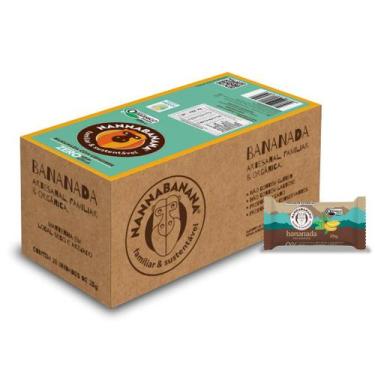 Imagem de Doce de Banana Bananada Bananinha Orgânica feita com Gengibre ZERO AÇÚ