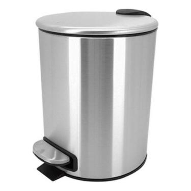 Imagem de Lixeira Aço Inox Cesto De Lixo Banheiro Cozinha Pia 3 Litros - Mimo, P