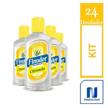 Imagem de Kit 24 Óleo essencial natural Finodor Citronela 140ml