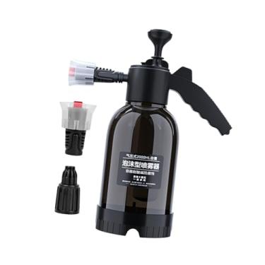 Imagem de ＡＷＨＡＯ Pulverizador de Espuma de Pressão Manual para Carro, 2000ml, 12,5x33cm, Portátil, com 2 Bicos, Pulverizador de Sabão para Lavagem de Automóvel, Detalh, preto, Tamanho real