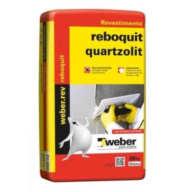 Imagem de Argamassa Reboquit Interno 20kg - Quartzolit