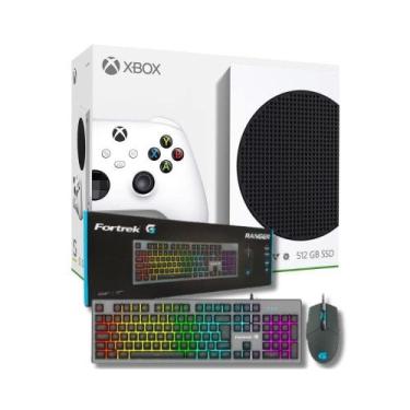 Imagem de Console Xbox Series S + Combo Teclado + Mouse Gamer Fortrek - Microsof