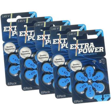 Imagem de 30 Pilhas Baterias 675 PR44 Aparelho Auditivo Extra Power