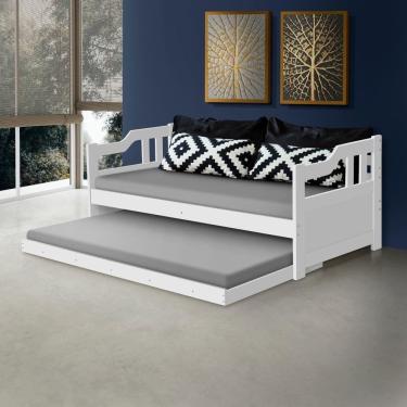 Imagem de Sofa Cama Detroit Extensível Branco