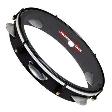 Imagem de Pandeiro Contemporanea Md 10``  Nylon Transparente Light Ny 82Lbk