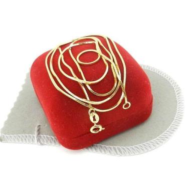 Imagem de Corrente Feminina 45/50cm 1mm Folheada Ouro 18K CR175 - WNBIJOUTERIAS