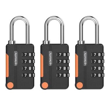 Imagem de TOKSHOP Cadeado com Segredo 4 Dígitos 30mm Segurança para Mochila Mala Armário (3, Preto)