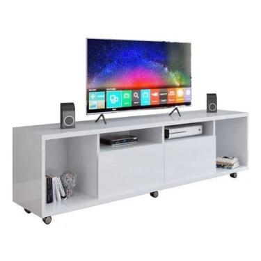 Imagem de Rack para tv arizona 1,80 largura branco - Village Móveis