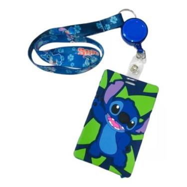 Imagem de Porta Cartão Ou Crachá Do Lilo & Stitch Emborrachado - Cracha