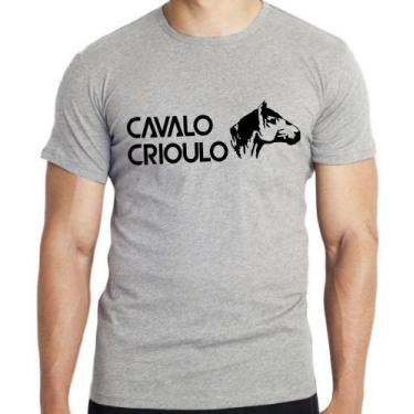 Imagem de Camiseta Cavalo Criolo médio Blusa criança infantil juvenil adulto cam