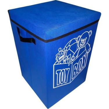 Imagem de Caixa Organizadora Baú Porta Brinquedos Infantil Montessori 34x50x35 A