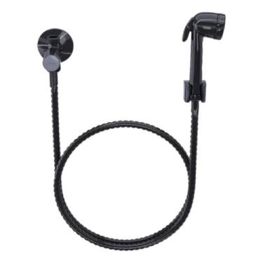 Imagem de Ducha Higiênica Chuveirinho Com Derivador Blukit Preto Luxo, Preto
