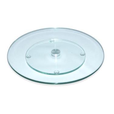 Imagem de Centro de Mesa Prato Giratório Vidro 8mm Petisqueira 40cm - Tuberias