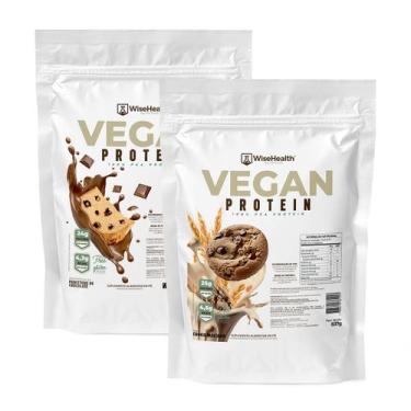 Imagem de Kit 2 Vegan Protein 837g Cookie Maltado + Panettone de Choco - WiseHea