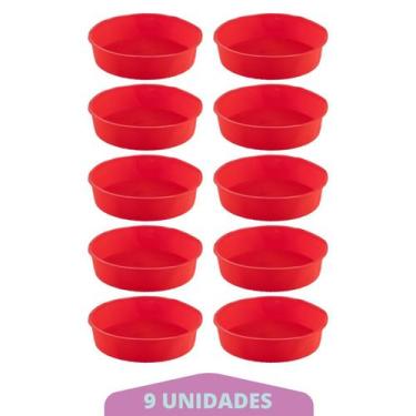 Imagem de Kit 10 Formas Redonda de Silicone Sortida Bolos Sobremesa - QUALITY HO