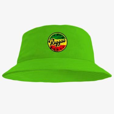 Imagem de Chapéu Bucket Hat Estampado Reggae - MP Moda Masculina, Único, Verde
