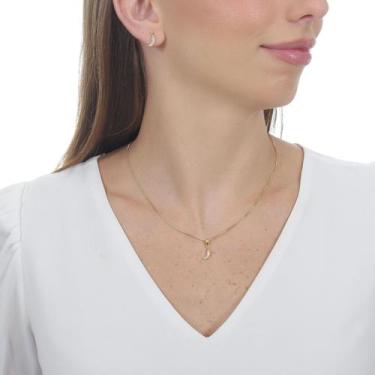 Imagem de Conjunto Brinco e Colar Pimenta Banhado a Ouro 18k Feminino - Enzara J