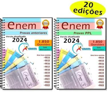 Imagem de kit Enem Provas Anteriores Normal + PPL 2014 a 2023  + gabaritos - JDM