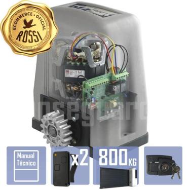 Imagem de Kit Motor Rossi DZ4 Turbo 2 Control Portão 800Kg, 220V