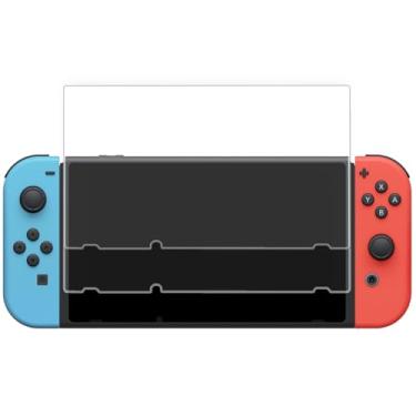 Imagem de Screen Protector for Nintendo Switch (2 Pack) by TalkWorks | Anti-Glare & Scratch Resistant Tempered Glass | Easy-Install Ultra-Thin HD Glass Screen Cover Film Back