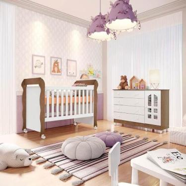 Imagem de Quarto De Bebê Selena Berço Mini Cama Mirelle Cômoda Infantil Gran Sel