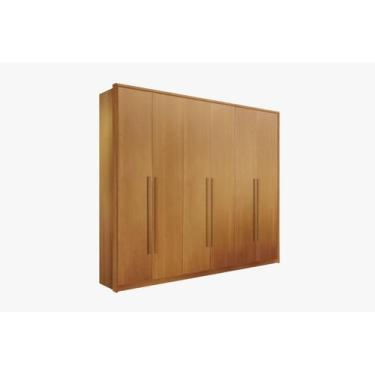 Imagem de Guarda-roupa anápolis 6 portas e 6 gavetas 100% mdf - VALVERDE, Cinamo