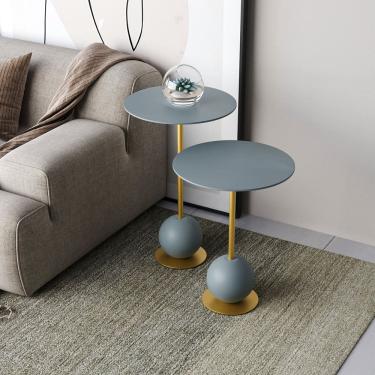 Imagem de Conjunto Mesa de Canto Milão 65x40x40cm Cristal