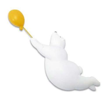 Imagem de Escultura Decorativa Urso Levado Pelo Balão Detalhes Luxo - LUXdécor C