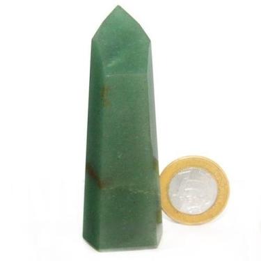 Imagem de Ponta Quartzo Verde 9 a 10 cm 150 g Pedra Natural Tipo B - CristaisdeC