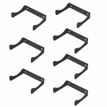 Imagem de Suportes De Garrafa De Parede Sterk Aço Carbono 12cm Decoração Organiz