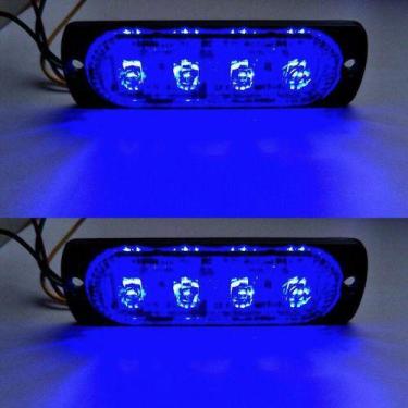 Imagem de Kit Strobo Led Sinalizador Para viaturas guincho segurança - Strobos A