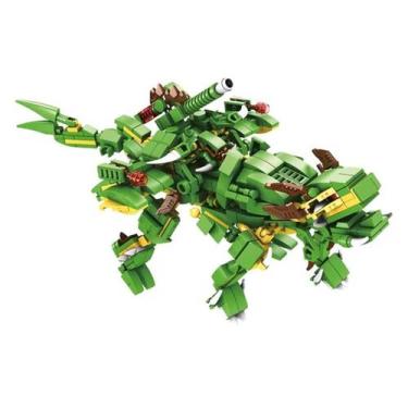 Imagem de Cubic Transformers Dinossauro 577 Peças 25 em 1 Multikids 6 Anos  Comp