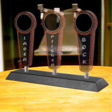 Imagem de Suporte Apoio para 3 Tap Handle Chopp - Rosca 3/8 - Preto - Maxx Diamo