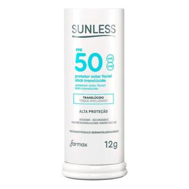 Imagem de Protetor Facial Sunless FPS 50 Stick Translúcido 12g