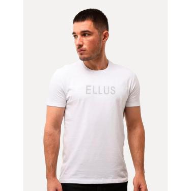 Imagem de Camiseta Ellus Cotton Fine Dots Foils Classic Branca-Masculino