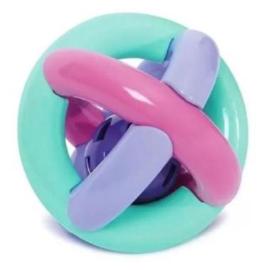 Imagem de Bola Maluquinha Com Chocalho Bebê Infantil Mercotoys
