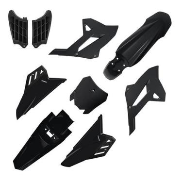 Imagem de Kit Plástico 4ction Biker Carenagem Honda Crf 250f, Preto