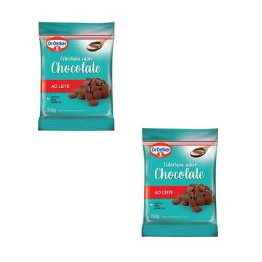 Imagem de Kit 2 un Chocolate ao Leite em Moedas - Dr. Oetker, Cobertura