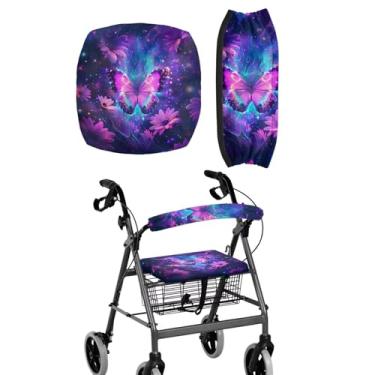 Imagem de LedBack Capa de andador Rollator Presentes de Borboleta para Idosos em Vida Assistida Rollator Walker Acessórios para Idosos